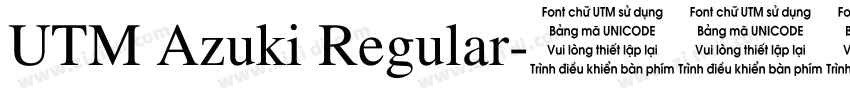 UTM Azuki Regular字体转换